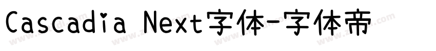 Cascadia Next字体字体转换